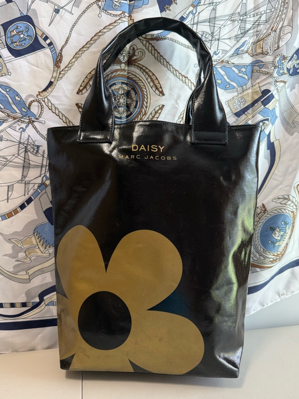 Marc Jacobs Black & Gold Daisy Tote
